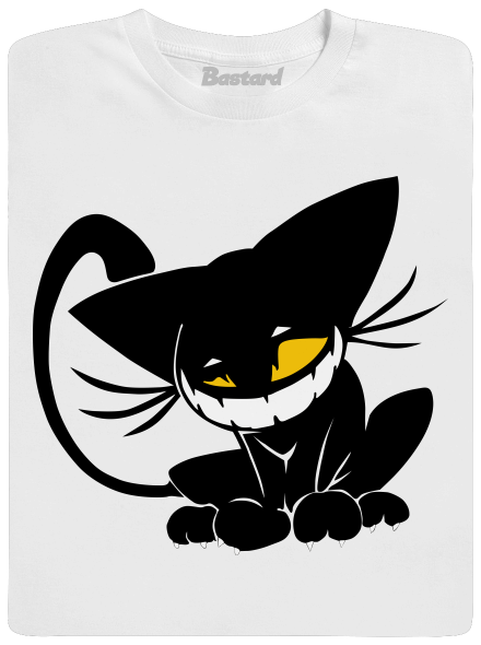 Evil cat pánske dlhý rukáv White