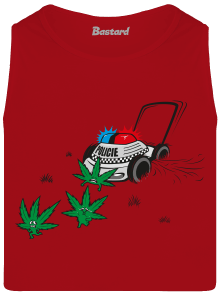 Ganja kríza pánske tielko Red