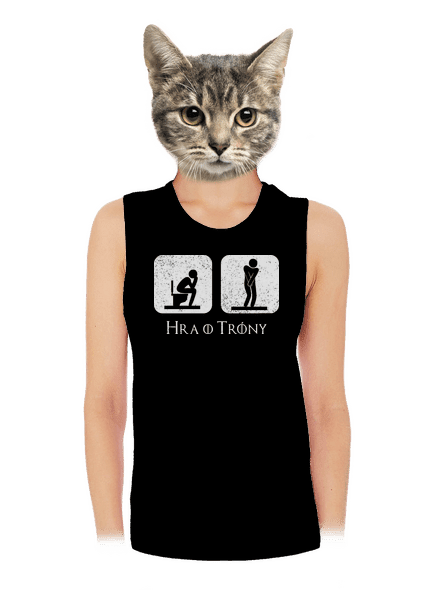 Hra o trůny dámske tielko voľné Black