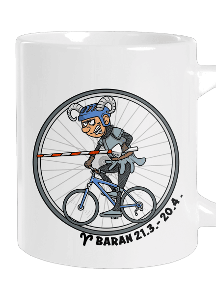 Cyklistický horoskop: Baran veľký hrnček White