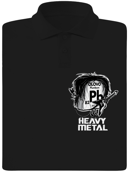 Heavy Metal pánska polokošeľa Black