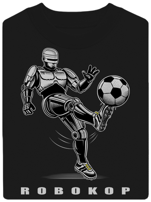 Robokop unisex mikina bez kapucne Black