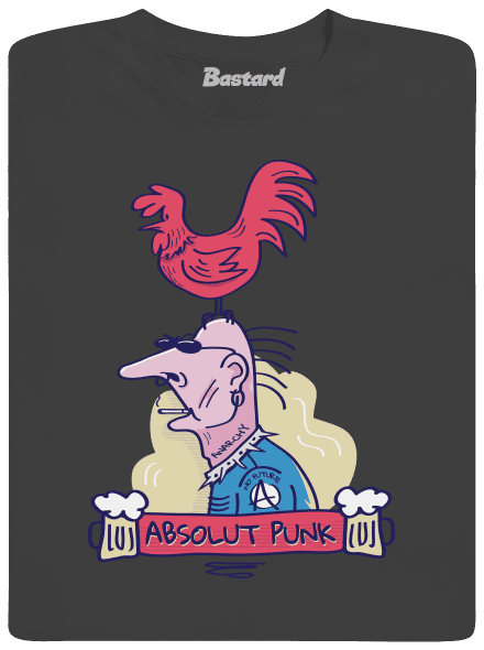 Absolut Punk pánske tričko Dark Grey