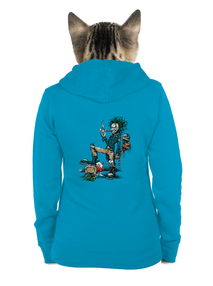 Evil Clown dámska mikina na zips Blue Atol