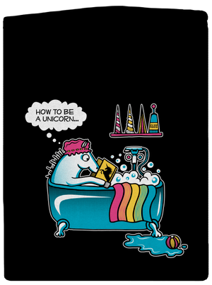 Ako sa stať jednorožcom pánska mikina na zips Black