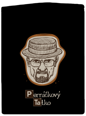 Perníčkový tatko a Perníček dámska mikina na zips Black