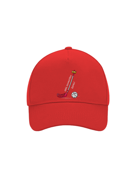Kráľ zahnutých čepelí - florbal šiltovka baseballka Classic Red