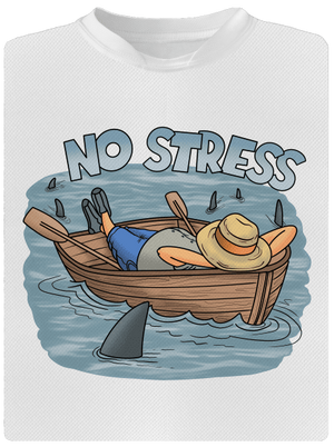 No stress detské športové tričko White