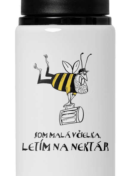 Malá včielka flaša na vodu White