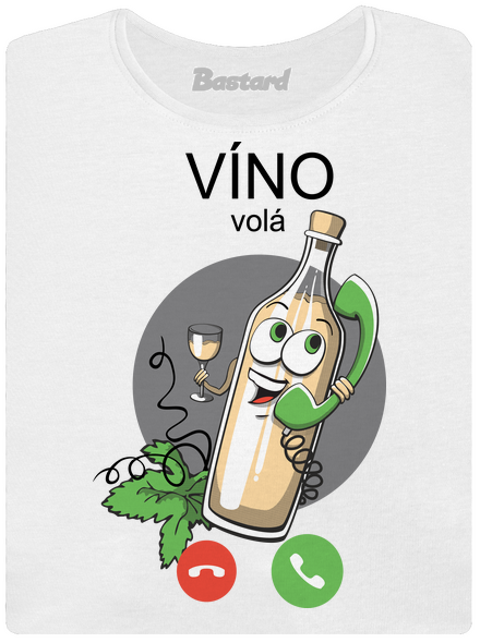 Biele víno volá dámske tričko White
