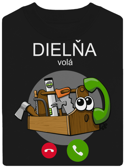 Dielňa volá unisex mikina bez kapucne Black