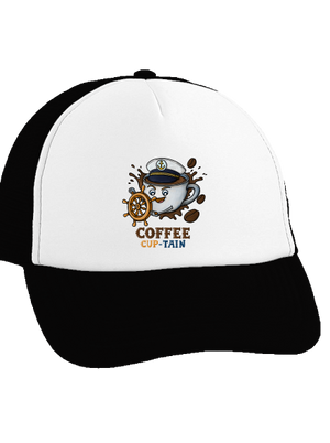 Coffee Cup-tain šiltovka truckerka Black cap