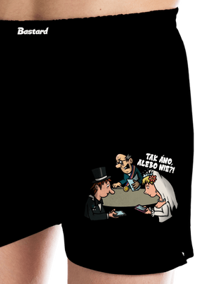 Svadobný obrad pánske trenky Black