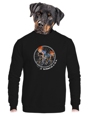 Cyklistický horoskop: Blíženci unisex mikina bez kapucne Black