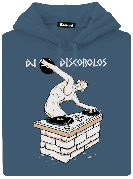 DJ Discobolos dámska mikina klokanka Denim