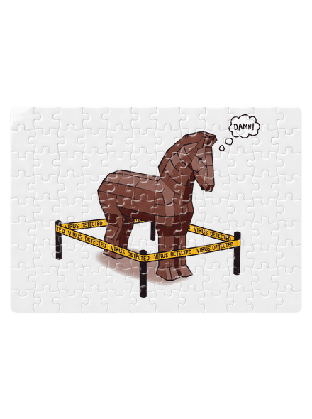 Trójsky kôň puzzle White
