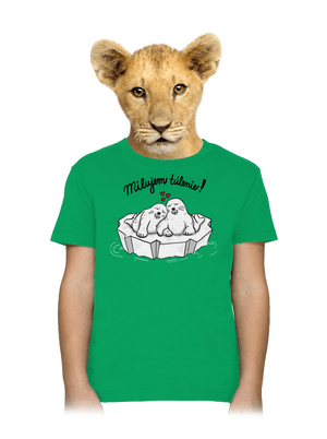 Milujem túlenie detské tričko Kelly Green