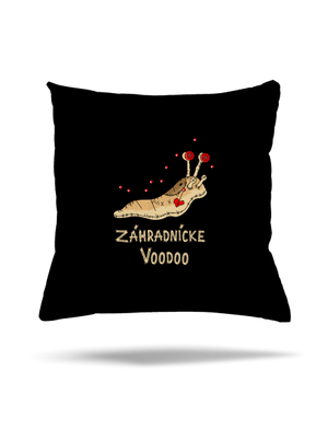 Záhradnícke voodoo vankúš Black