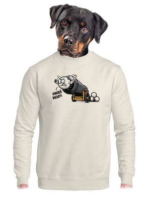 Chceš delo? unisex mikina bez kapucne Off White