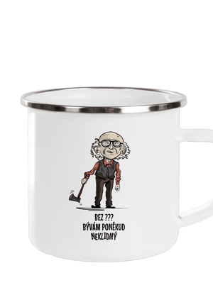 Neklidný - vlastný text plecháčik White