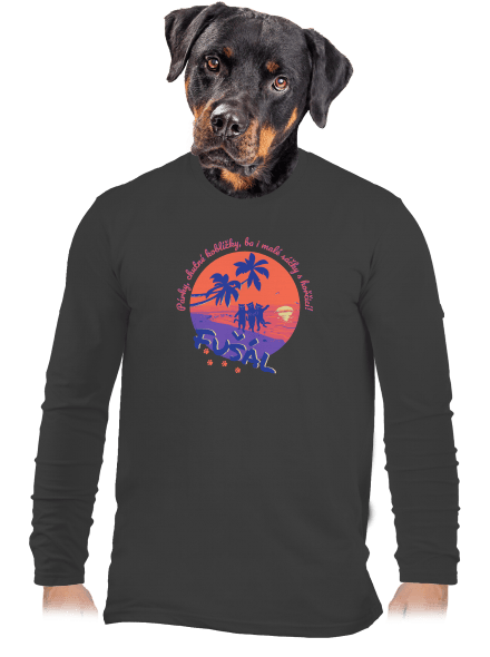 Fušál pánske dlhý rukáv Dark Grey