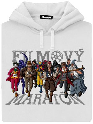 Filmový maratón dámska mikina klokanka White