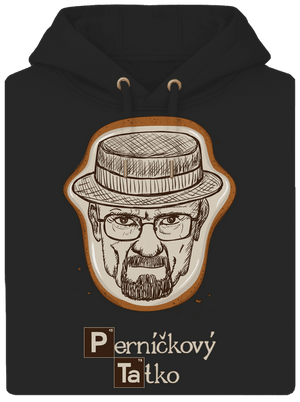 Perníčkový tatko a Perníček unisex mikina premium Dark Black