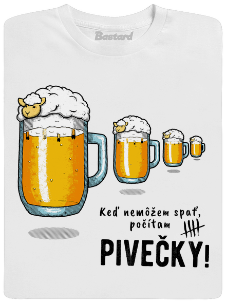 Pivečka pánske tričko White
