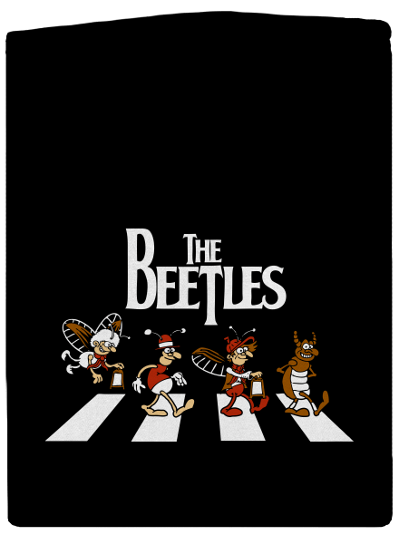 Beatles pánska mikina na zips Black