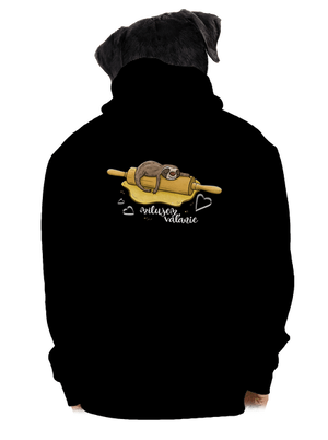 Milujem váľanie pánska mikina na zips Black