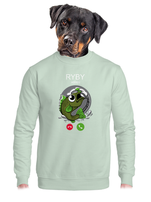 Ryby volají unisex mikina bez kapucne Blush Mint