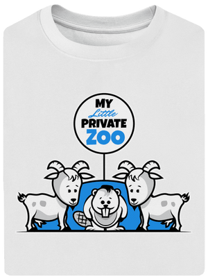 ZOO unisex tričko oversized White