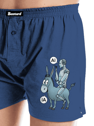 Somár a AI pánske trenky Blue