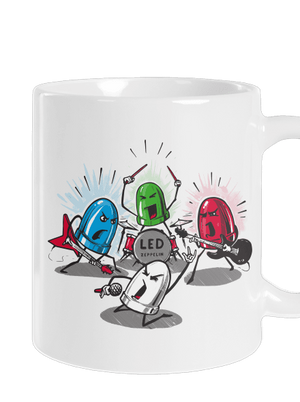 Led Zeppelin klasický hrnček White