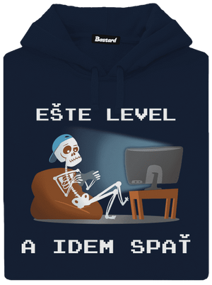 Ešte level pánska mikina klokanka Navy