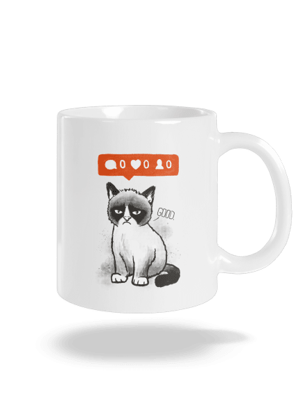 Grumpy klasický hrnček White