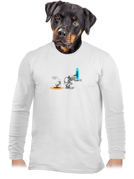 Portal pánske dlhý rukáv White