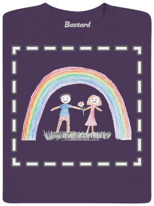 Detské kresby - Nahraj vlastnú pánske tričko Urban Purple