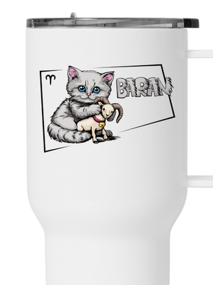 Mačací horoskop: Baran termohrnček White