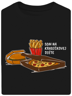 Krabičková diéta unisex tričko oversized Black