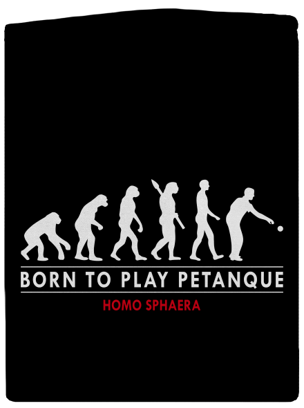 Born to play petanque dámska mikina na zips Black