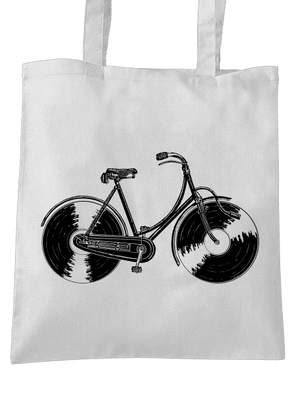 Gramofónový bicykel taška White