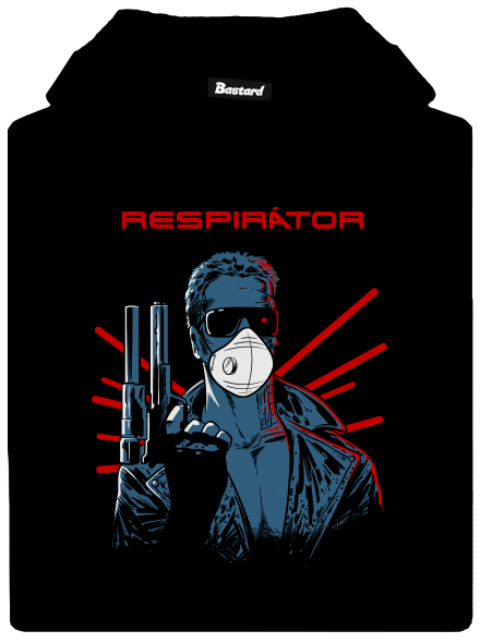 Respirátor dámska mikina klokanka Black