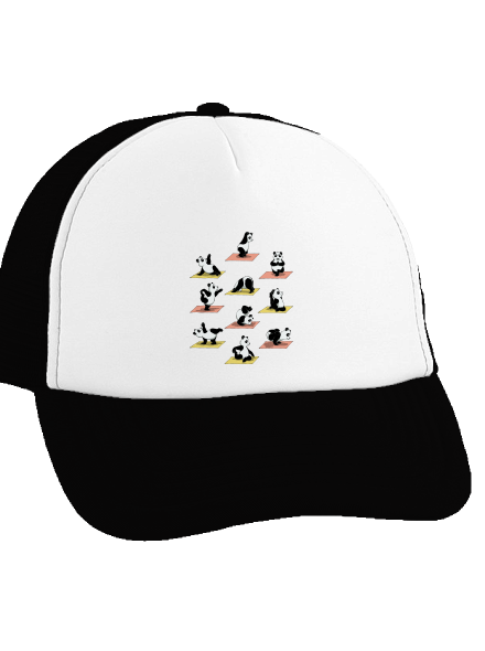 Pandia jóga šiltovka truckerka Black cap