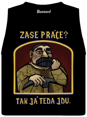 Zase práce? dámske tielko voľné Black
