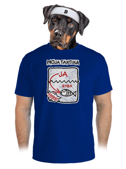 Rybárska taktika pánske športové tričko Royal Blue Mal