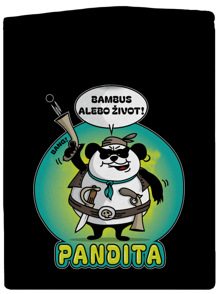 Pandita dámska mikina na zips Black