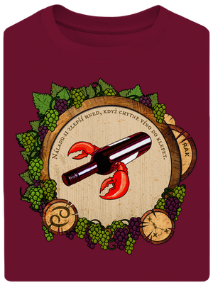 Vínny horoskop: Rak unisex tričko oversized Garnet