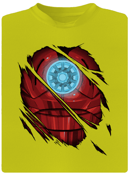 Ironman detské športové tričko Neon Yellow