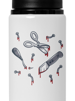 Halloween náradie flaša na vodu White